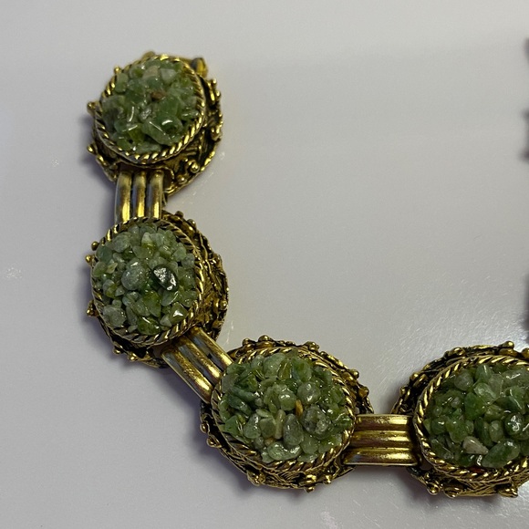 Vintage Gemstone Chip Bracelet - Picture 4 of 16